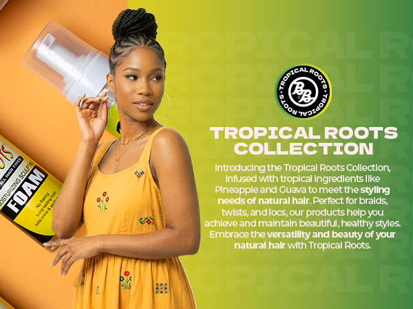 Bronner Bros. — Pump It Up! The Mousse / A+ Content / Tropical Roots, composition 1, panel 1