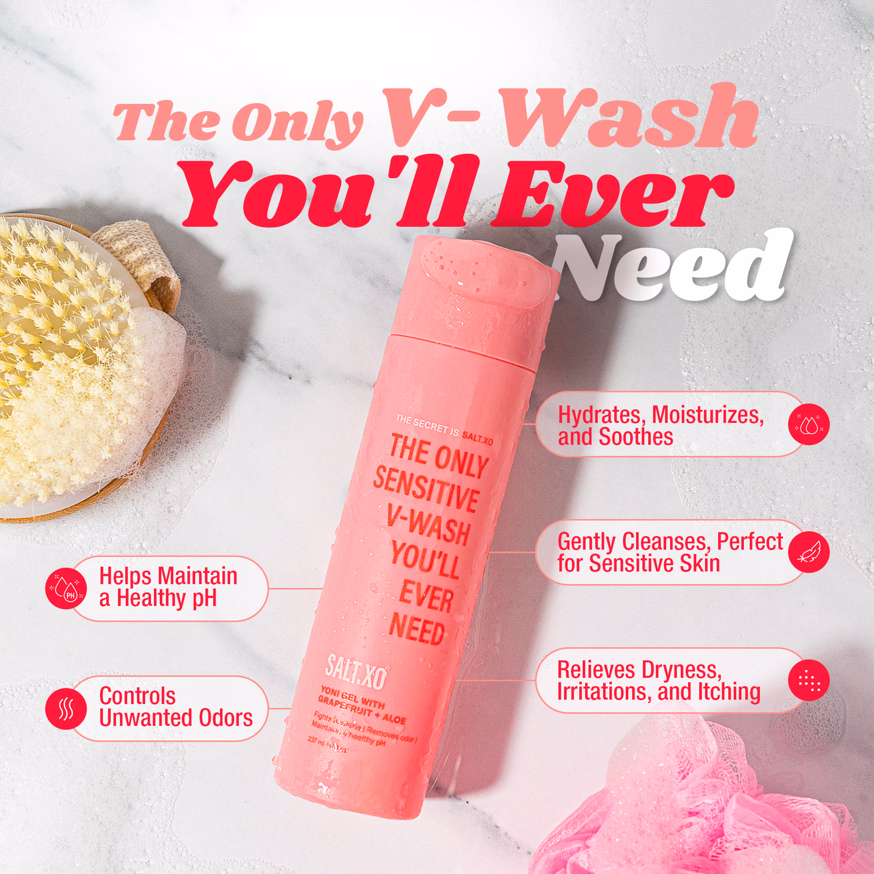 SALT XO / Grapefruit Sensitive Yoni Gel Wash — listing image 3