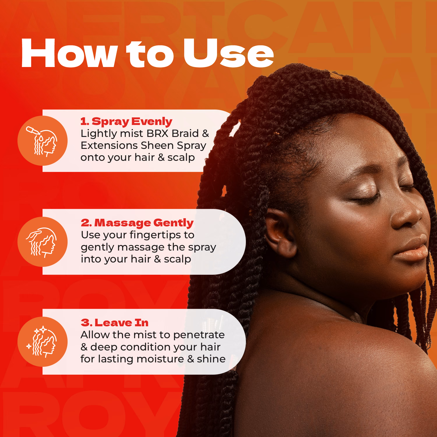 Bronner Bros. / African Royale BRX Braid & Extensions Sheen Spray — listing image 4