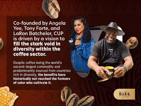 Coffee Uplifts People — Cocoa ESPresso / A+ Content / Meet the founders, composition 1, panel 1