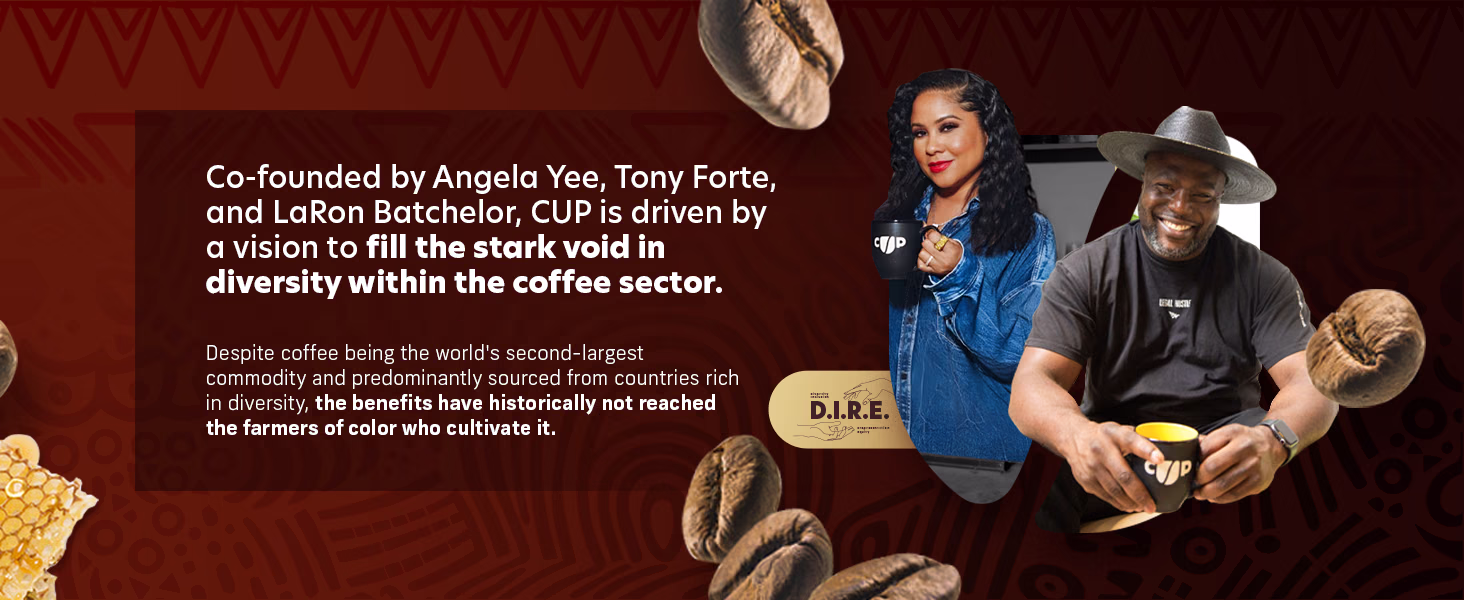 Coffee Uplifts People — Cocoa ESPresso / A+ Content / Meet the founders, composition 1, panel 1