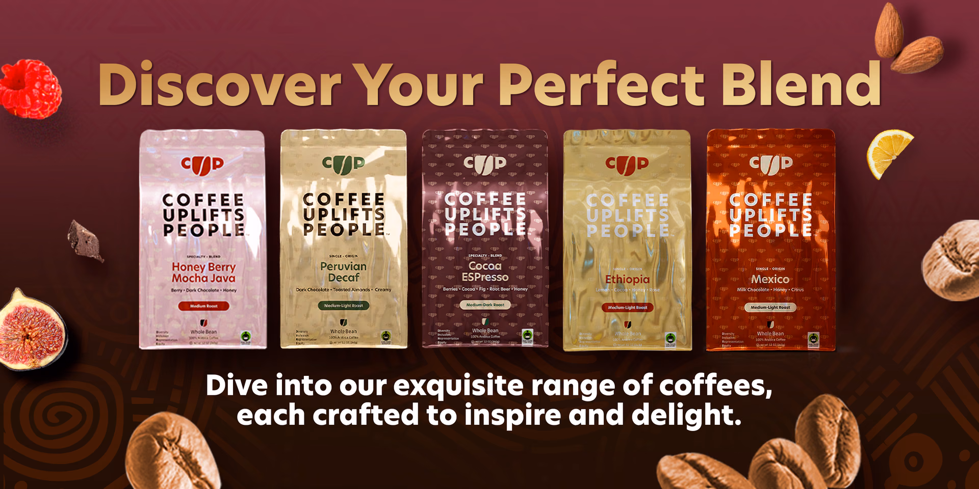 Coffee Uplifts People — Home Page / Storefront, composition 8, panel 1