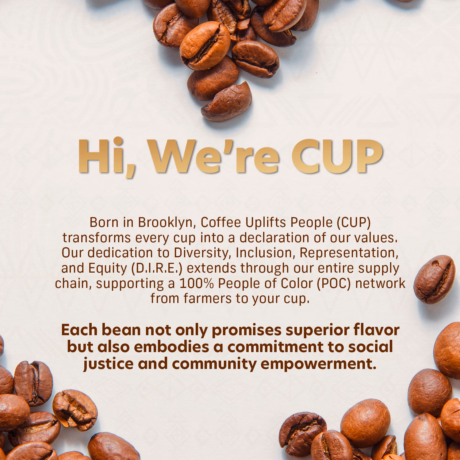 Coffee Uplifts People — Home Page / Storefront, composition 3, panel 1