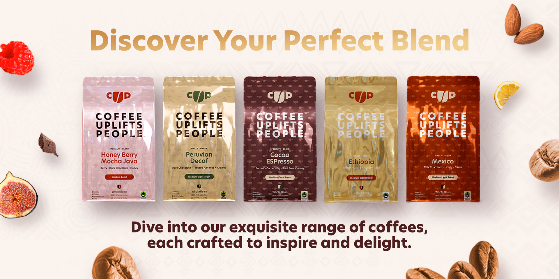 Coffee Uplifts People — About Page / Storefront, composition 10, panel 1