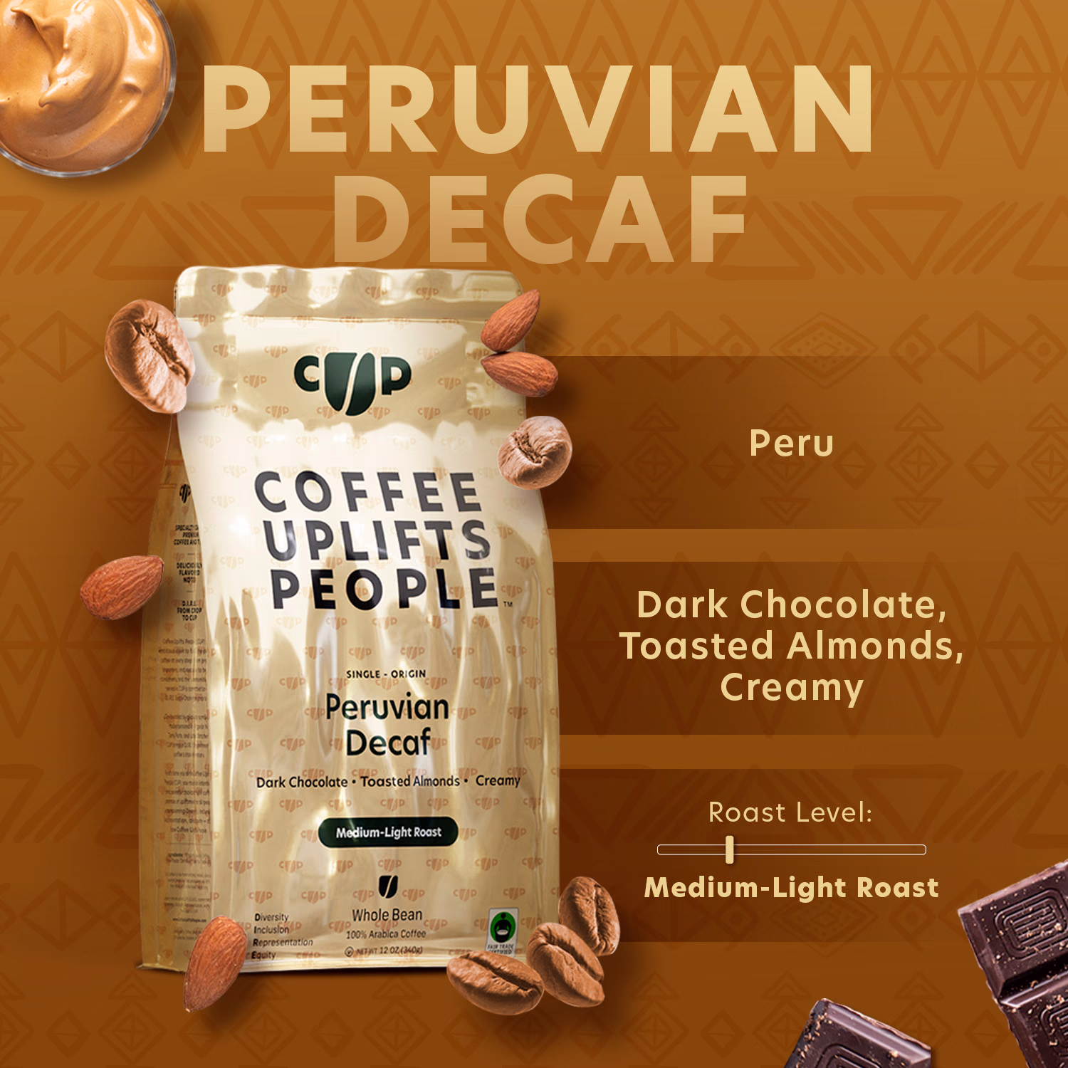 Coffee Uplifts People — Shop / Whole Bean / Storefront, composition 7, panel 1