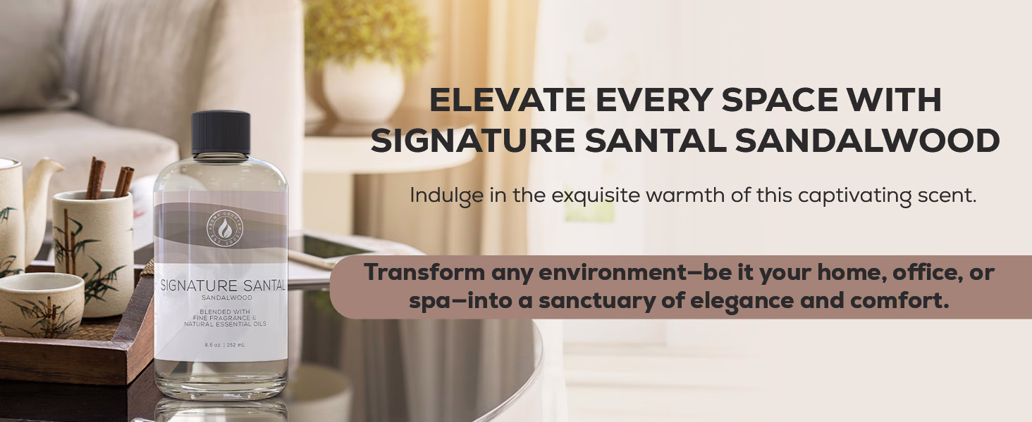 Aroma Country — Signature Santal Sandalwood / A+ Content / Elevate every space, composition 1, panel 1