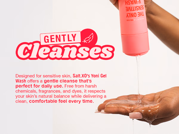 SALT XO — Grapefruit Sensitive Yoni Gel Wash / A+ Content / Gentle cleansing, composition 1, panel 1