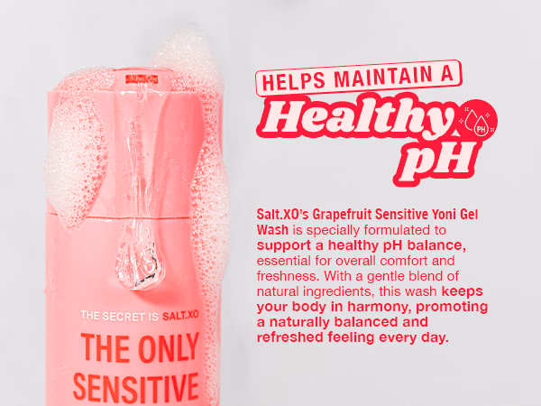 SALT XO — Grapefruit Sensitive Yoni Gel Wash / A+ Content / Healthy pH, composition 1, panel 1