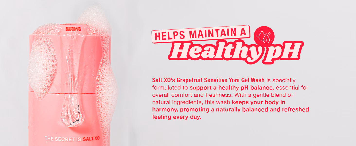 SALT XO — Grapefruit Sensitive Yoni Gel Wash / A+ Content / Healthy pH, composition 1, panel 1