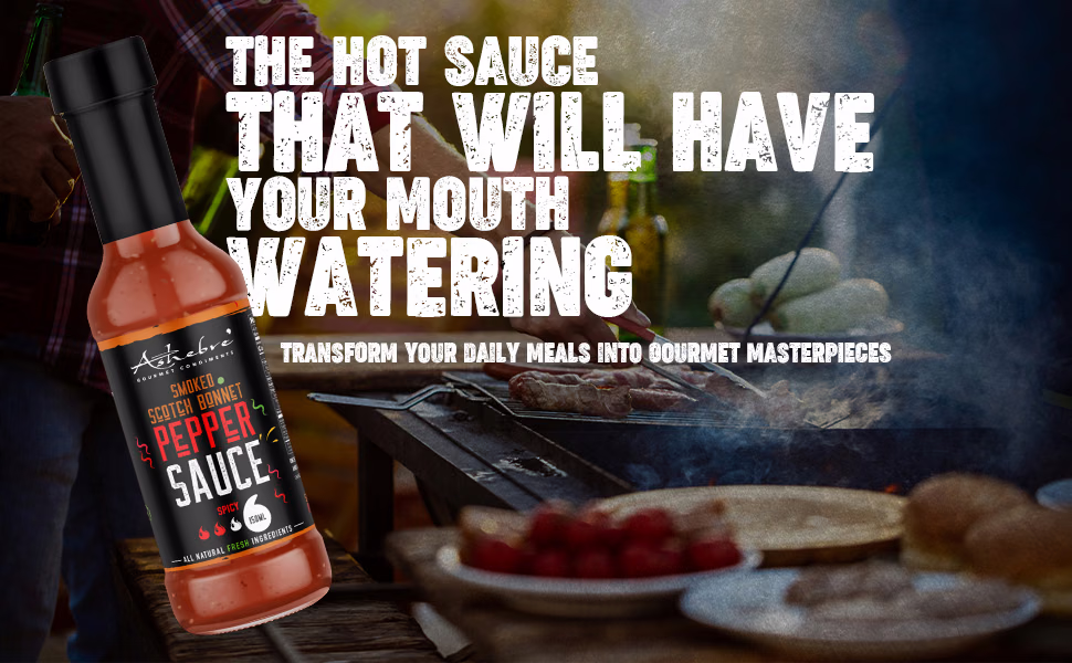 Ashebre Gourmet — Scotch Bonnet Hot Sauce / A+ Content, composition 2, panel 1