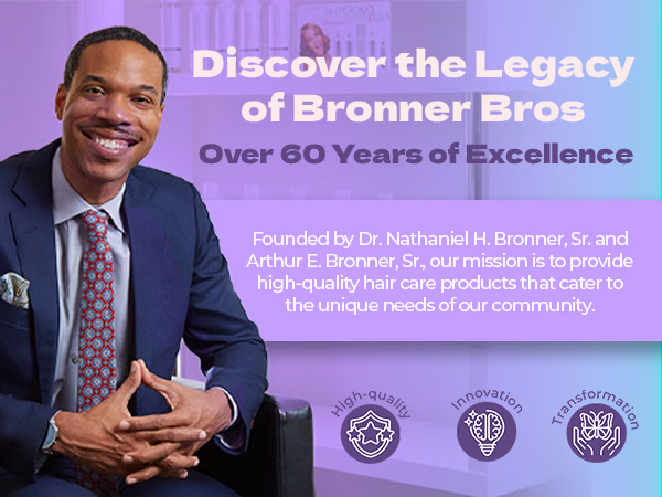 Bronner Bros. — African Royale Hot Six Oil / A+ Content / Discover the legacy, composition 1, panel 1