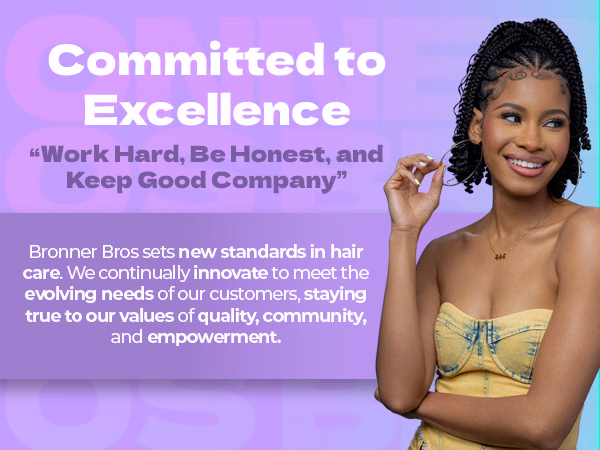 Bronner Bros. — African Royale Hot Six Oil / A+ Content / Committed to excellence, composition 1, panel 1