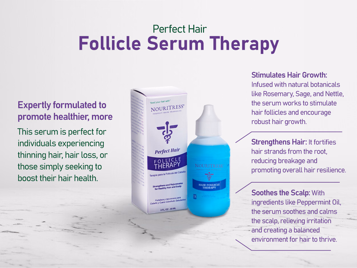 NouriTress — Hair Follicle Therapy Serum / A+ Content, composition 1, panel 1