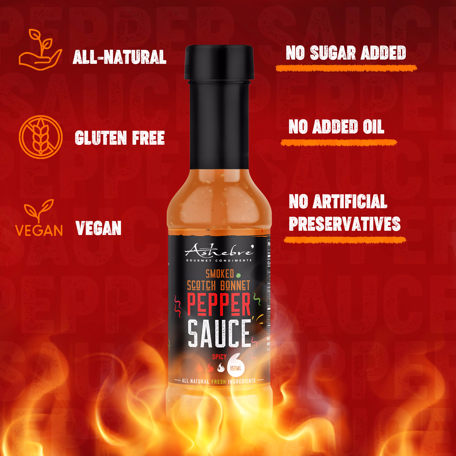 Ashebre Gourmet / Scotch Bonnet Hot Sauce — listing image 4