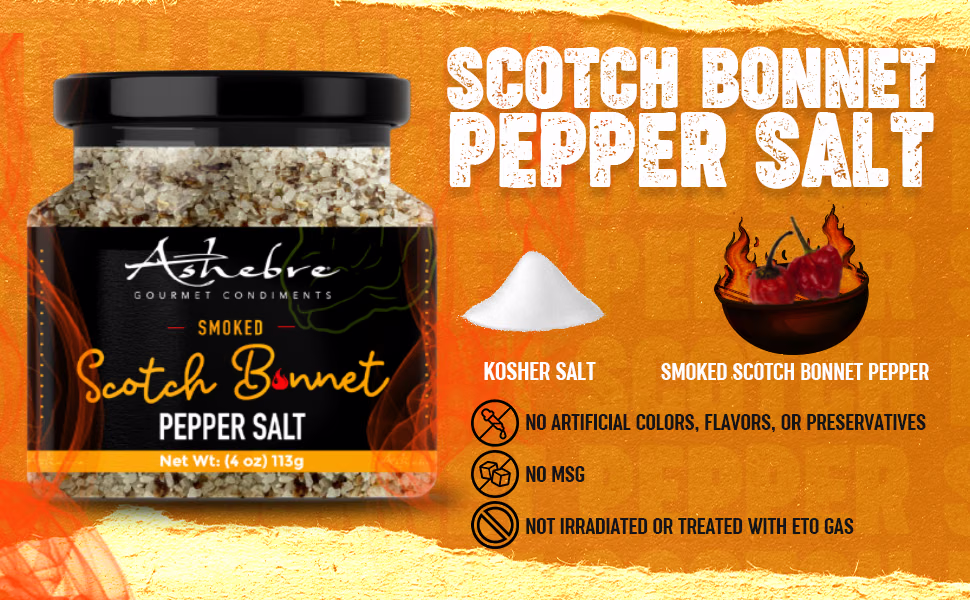 Ashebre Gourmet — Scotch Bonnet Pepper Salt / A+ Content, composition 1, panel 1