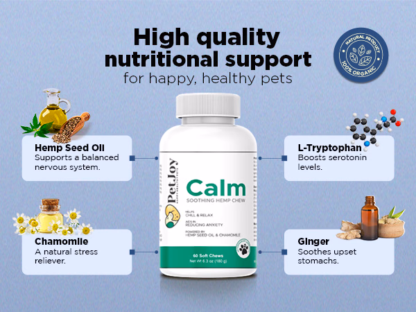 PetJoy — Calm Soothing Hemp Chews / A+ Content, composition 1, panel 1