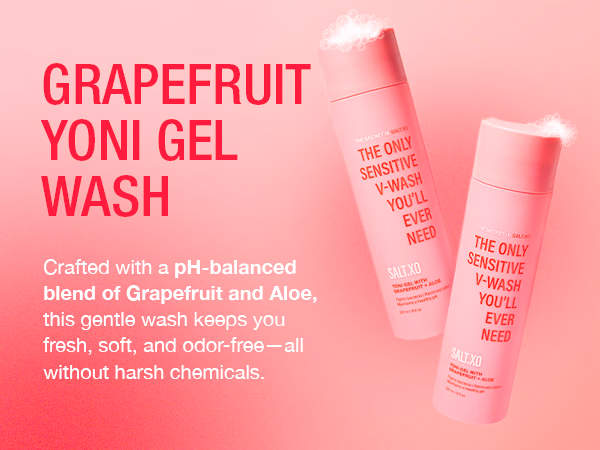 SALT XO — Grapefruit Sensitive Yoni Gel Wash / A+ Content, composition 1, panel 1