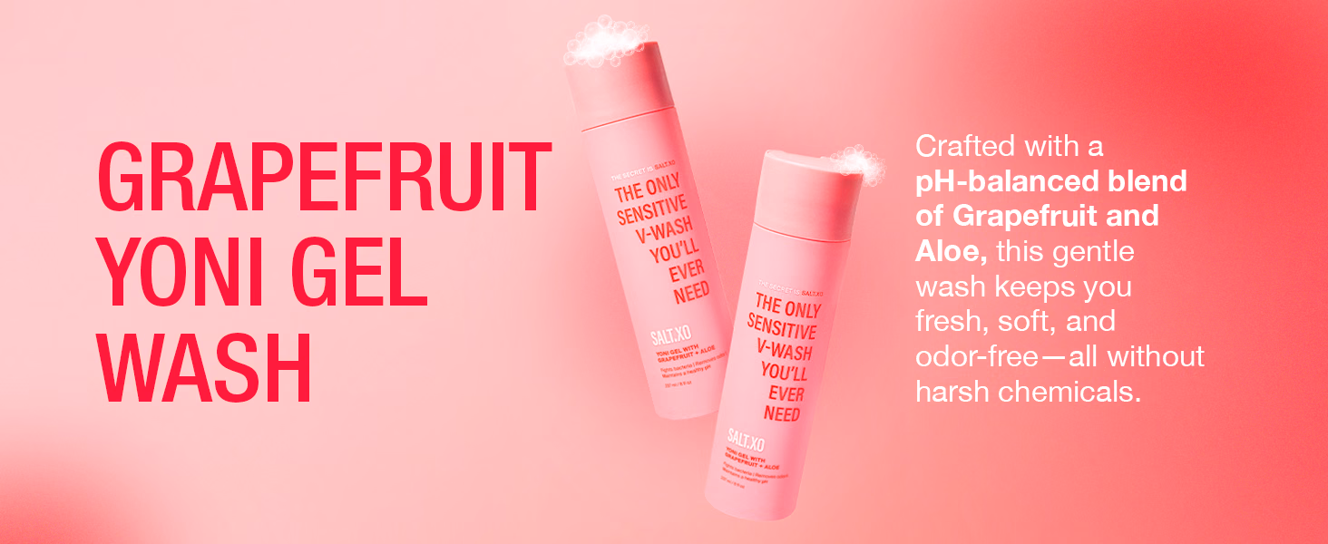 SALT XO — Grapefruit Sensitive Yoni Gel Wash / A+ Content, composition 1, panel 1