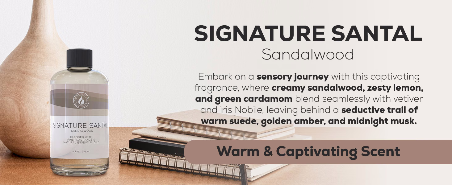 Aroma Country — Signature Santal Sandalwood / A+ Content / Warm and captivating, composition 1, panel 1