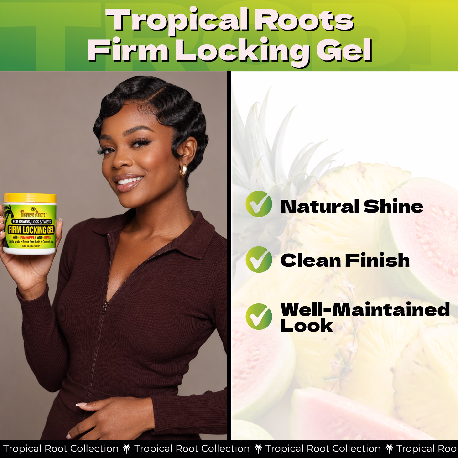 Bronner Bros. / Tropical Roots Firm Locking Gel — listing image 4
