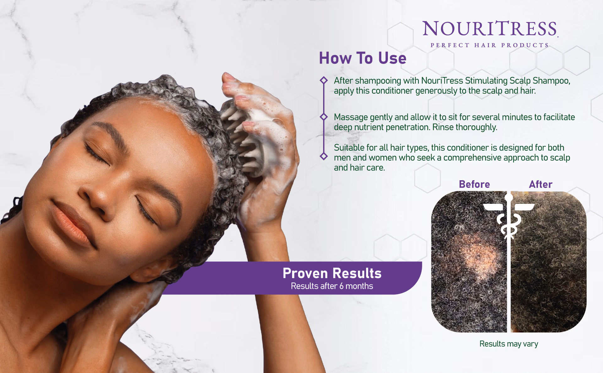 NouriTress — Stimulating Scalp Conditioner / A+ Content, composition 1, panel 1