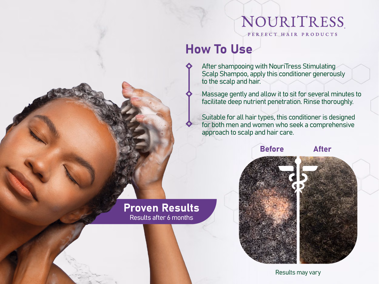 NouriTress — Stimulating Scalp Conditioner / A+ Content, composition 1, panel 1