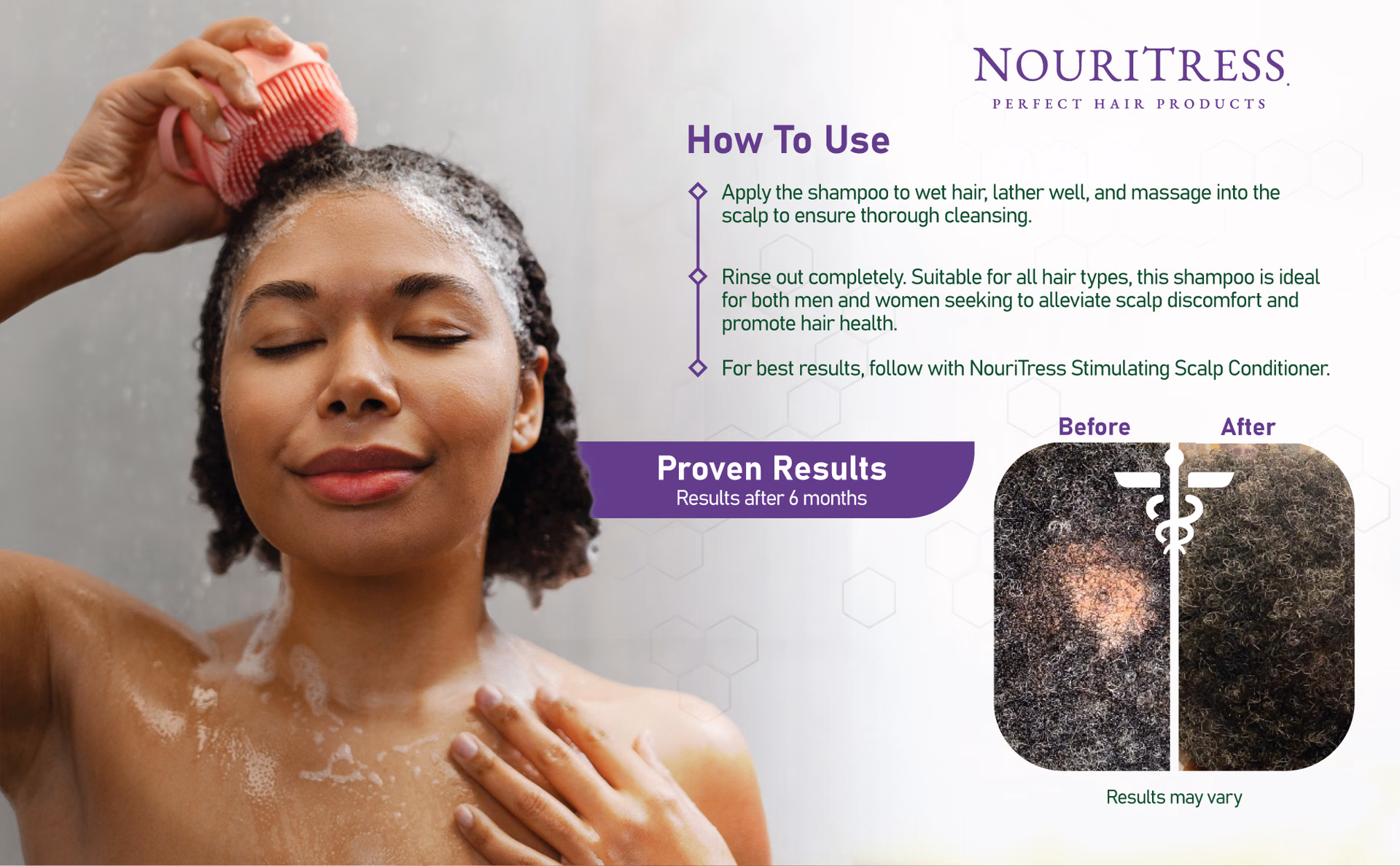 NouriTress — Stimulating Scalp Shampoo / A+ Content, composition 1, panel 1